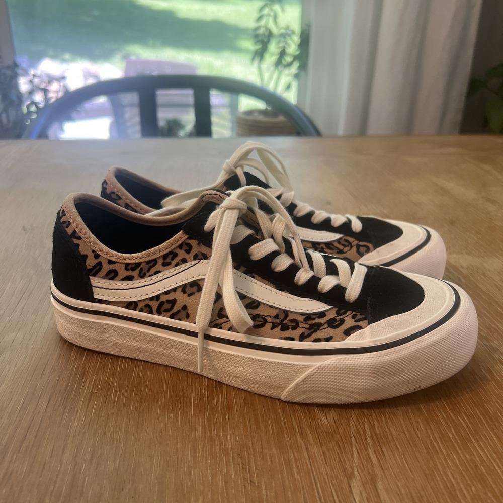 Vans Old Skool UltraCush Cheetah Sneaker Shoes Unisex Mens 3.5‎ Womens 5